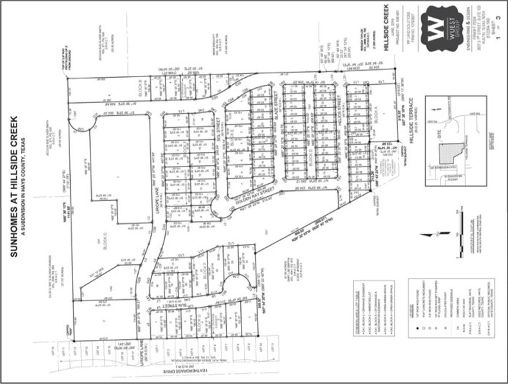 Sunhomes Plat map